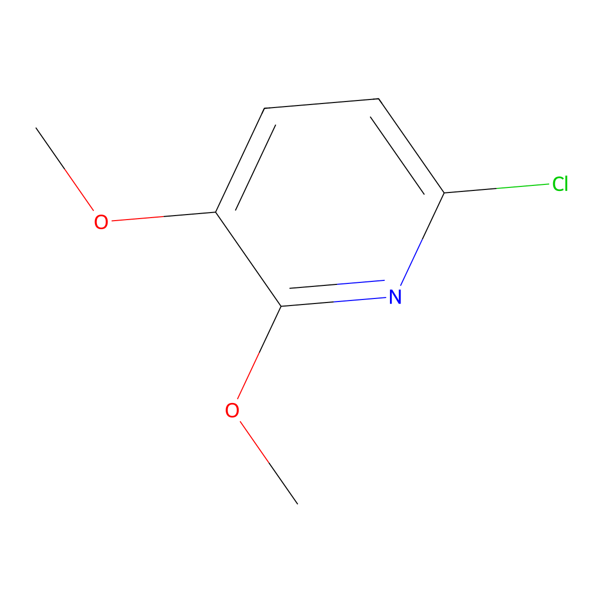 6-Chloro-2,3-Dimethoxypyridine molecular structure, CAS 1087659-30-0