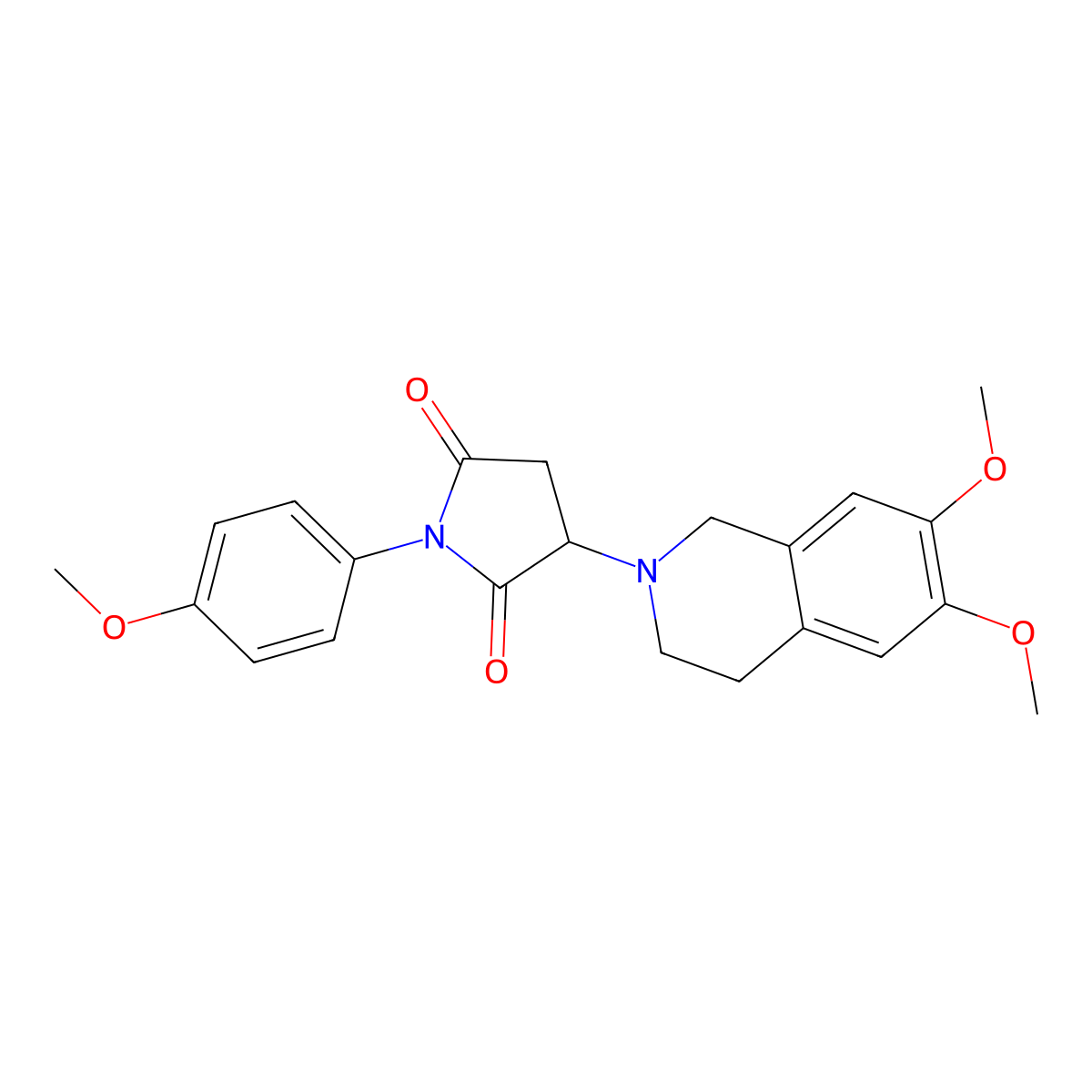 3-(6,7-dimethoxy-3,4-dihydroisoquinolin-2(1H)-yl)-1-(4-methoxyphenyl)pyrrolidine-2,5-dione molecular structure, CAS 1087659-77-5