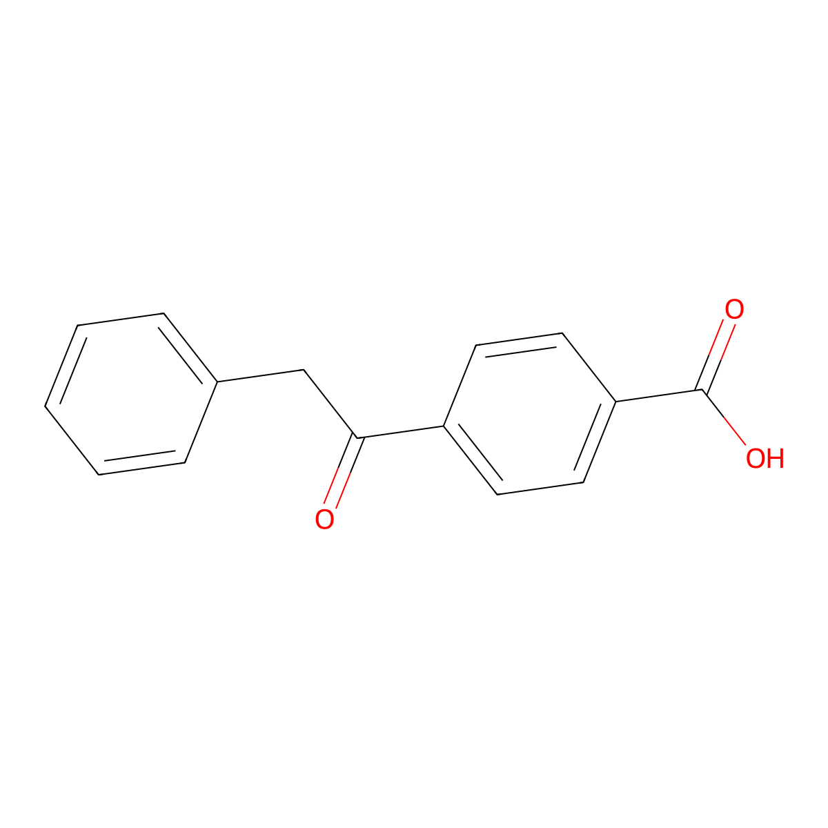4-(1-Oxo-2-phenylethyl)benzoic acid molecular structure, CAS 108766-35-4