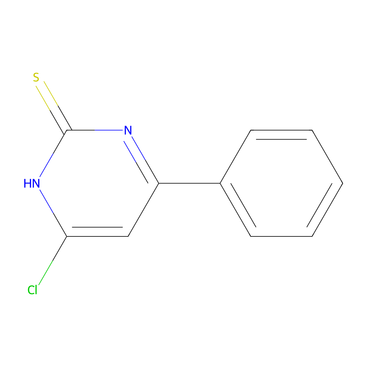 4-Chloro-6-phenylpyrimidine-2-thiol molecular structure, CAS 1087718-58-8