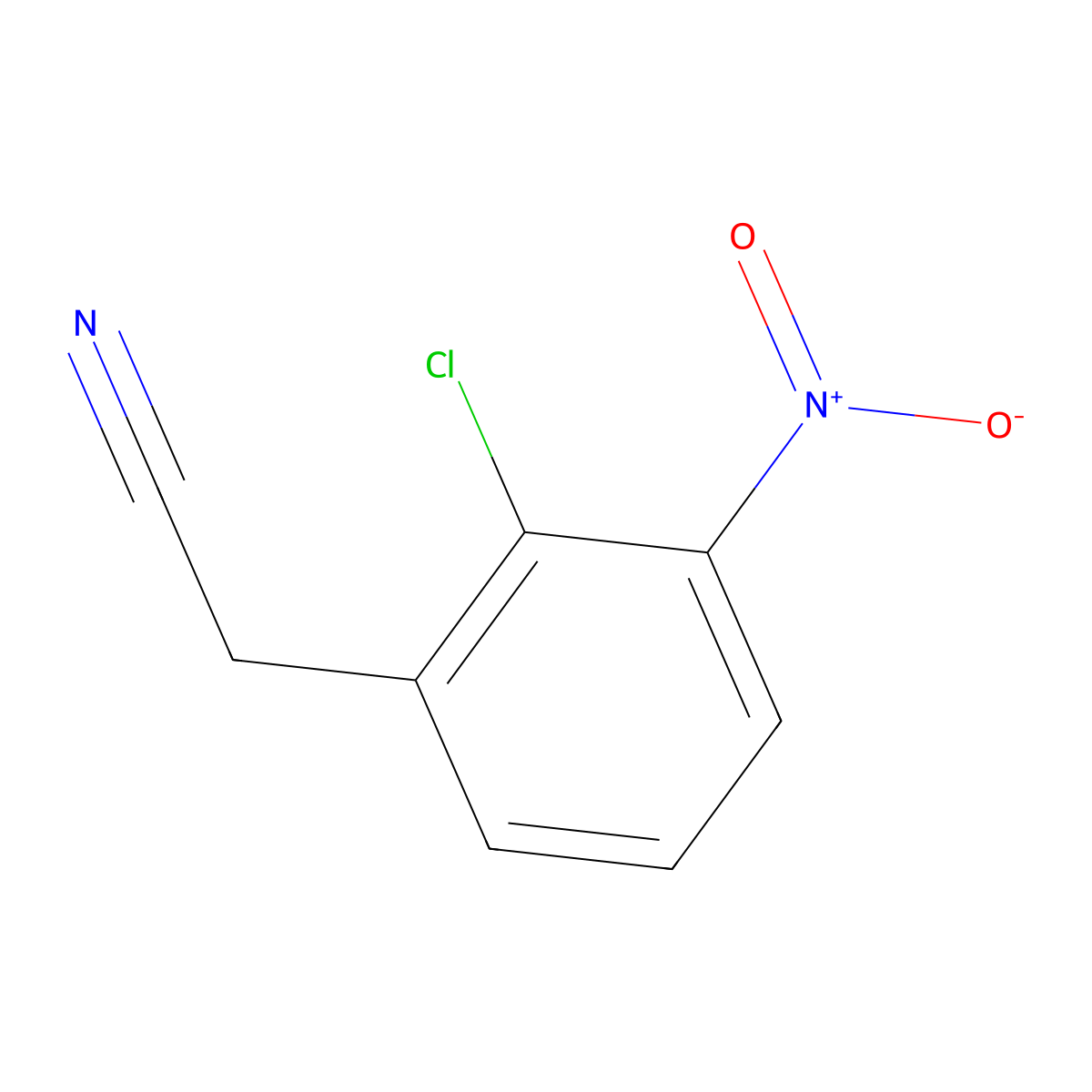 2-(2-Chloro-3-nitrophenyl)acetonitrile molecular structure, CAS 108772-95-8