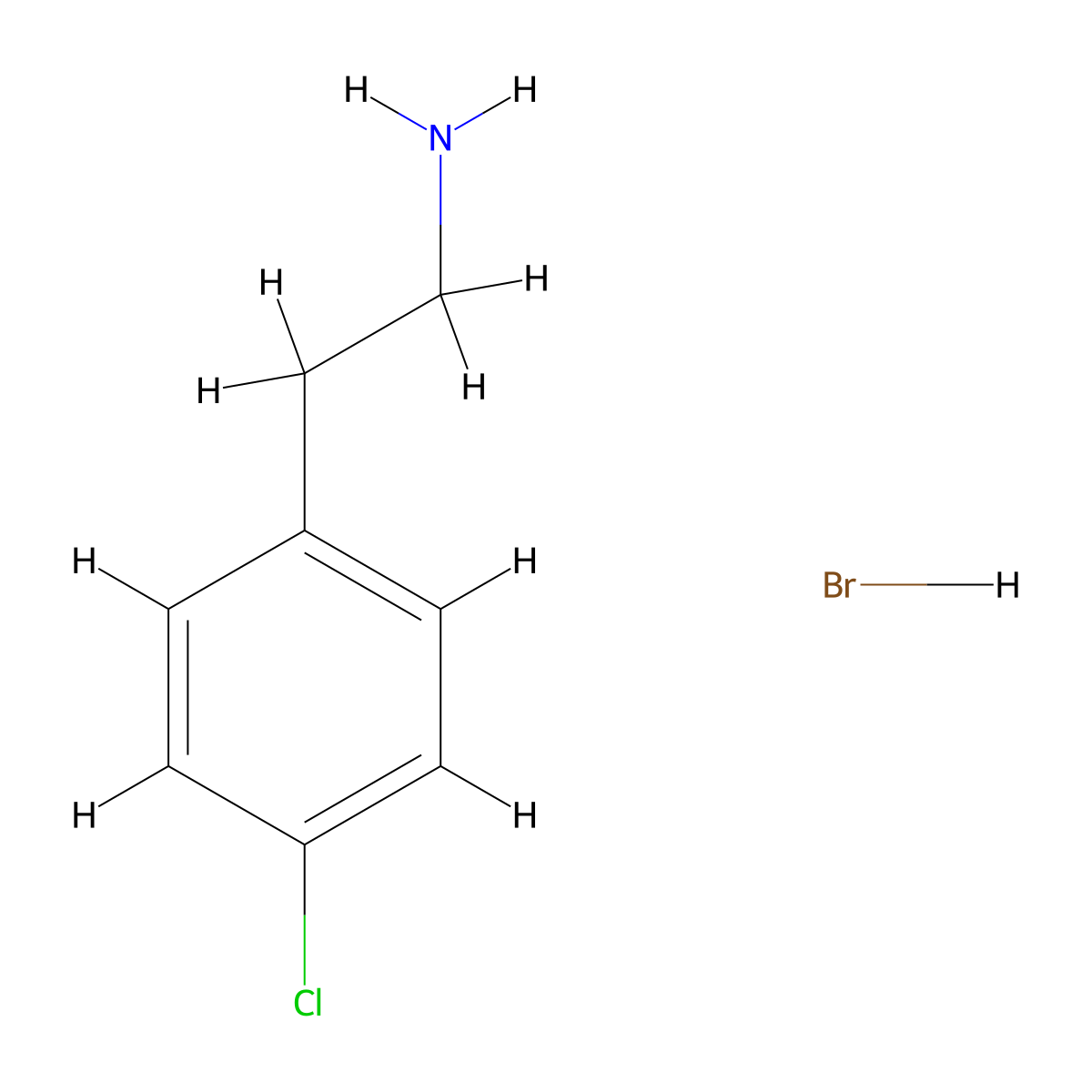 4-Chlorophenethylammonium bromide molecular structure, CAS 1087721-09-2