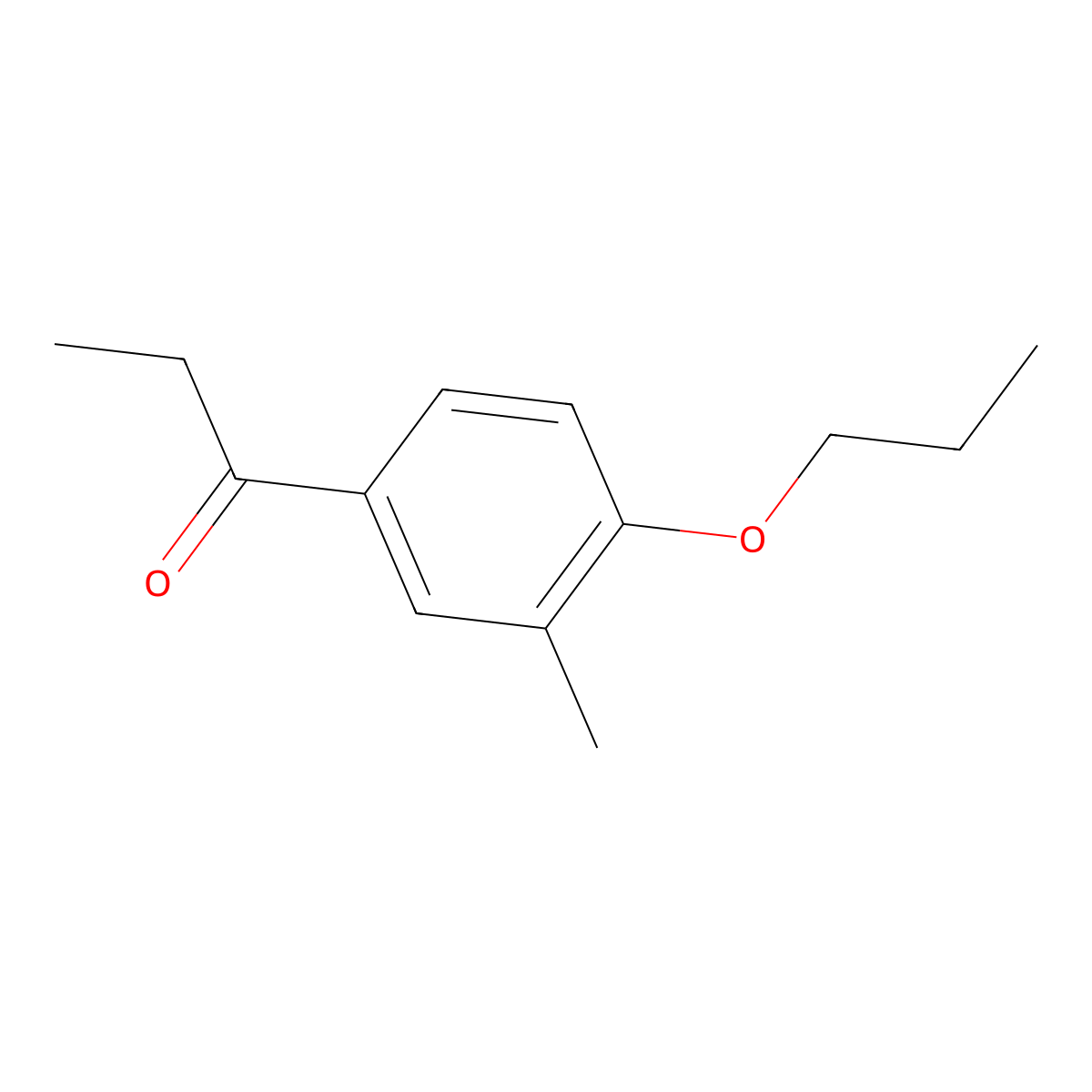 3'-Methyl-4'-n-propoxypropiophenone molecular structure, CAS 1087738-87-1