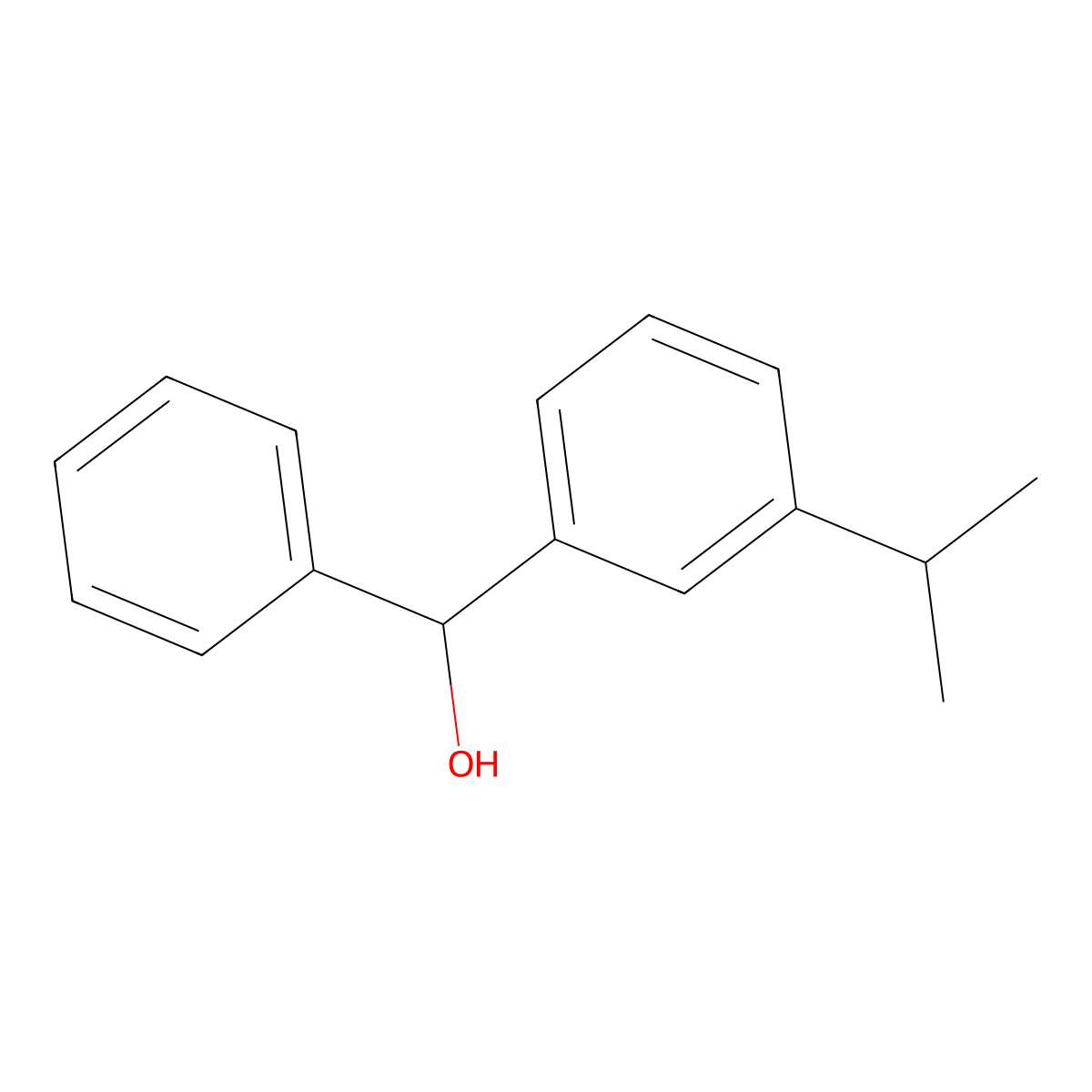 (3-Isopropylphenyl)(phenyl)methanol molecular structure, CAS 108774-20-5
