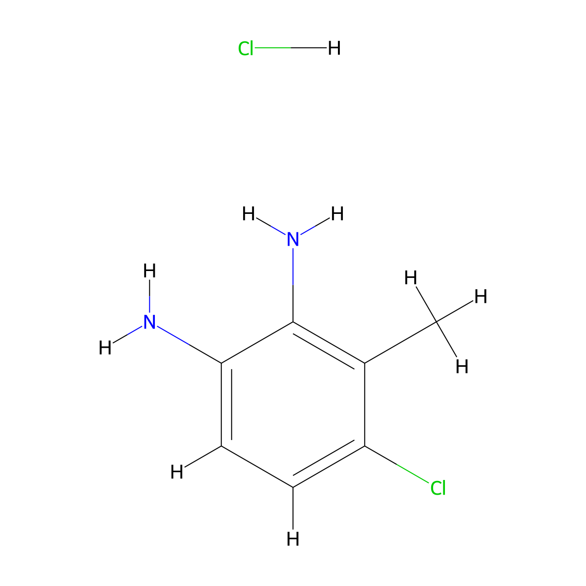 6-Chloro-2,3-diaminotoluene hydrochloride molecular structure, CAS 1087743-89-2