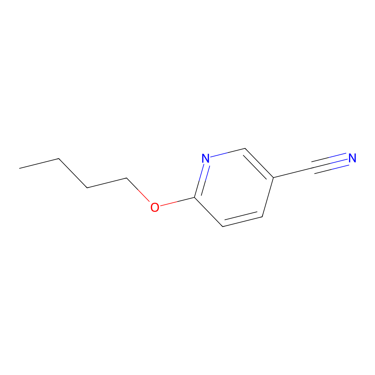 6-Butoxy-3-pyridinecarbonitrile molecular structure, CAS 1087745-20-7