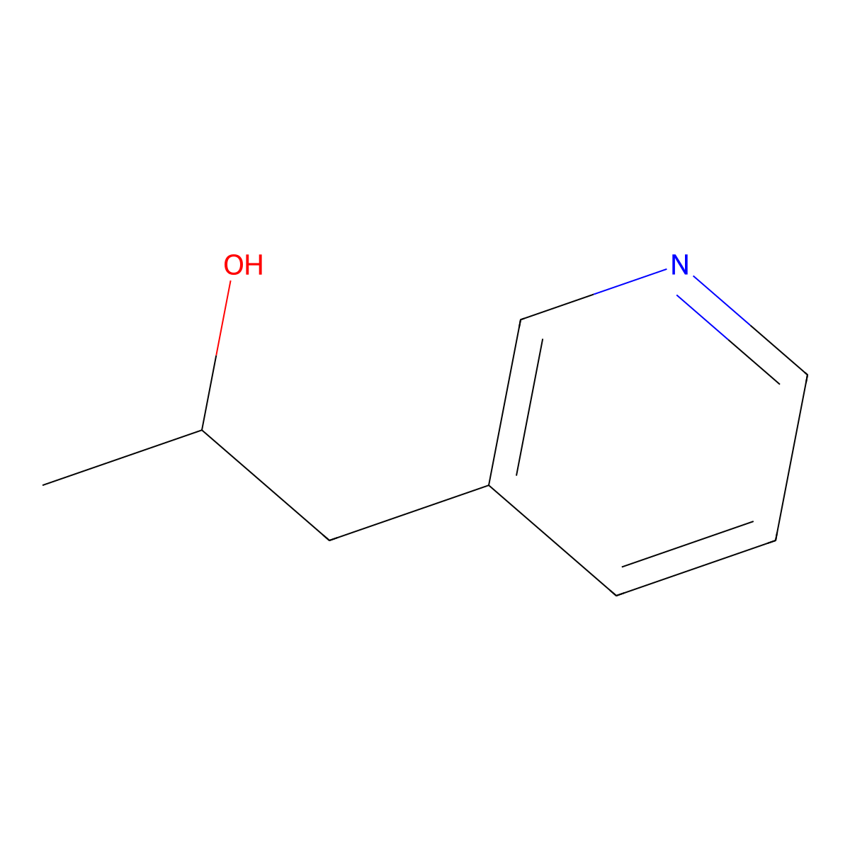 1-(Pyridin-3-yl)propan-2-ol molecular structure, CAS 1087751-29-8
