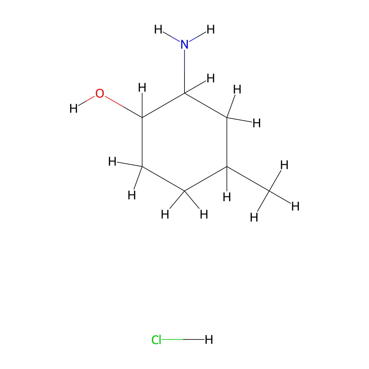 2-Amino-4-methylcyclohexan-1-ol hydrochloride molecular structure, CAS 1087761-03-2