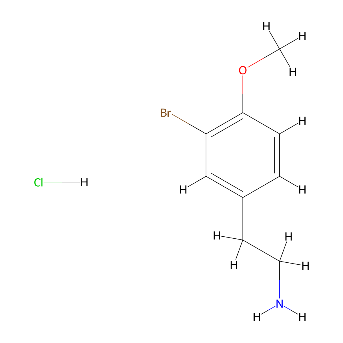 2-(3-Bromo-4-methoxyphenyl)ethan-1-amine hydrochloride molecular structure, CAS 1087762-96-6
