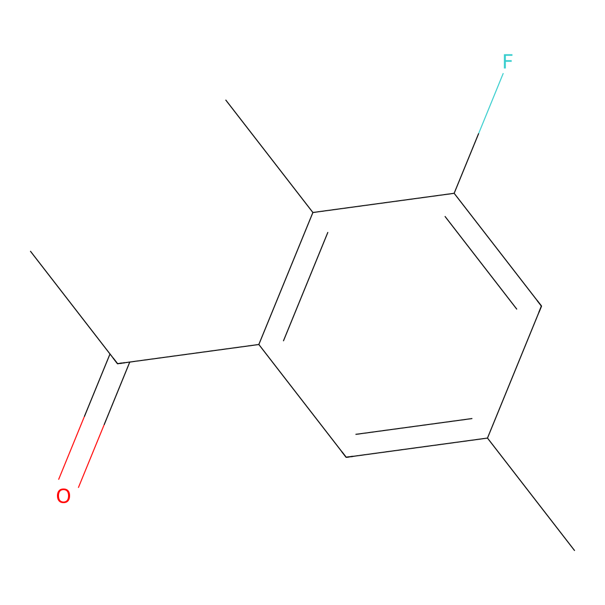 1-(3-Fluoro-2,5-dimethylphenyl)ethanone molecular structure, CAS 1087765-63-6