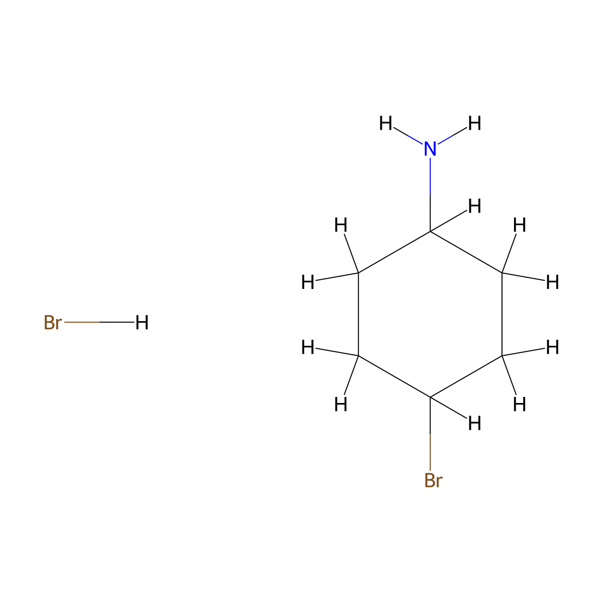 4-Bromocyclohexanamine hydrobromide molecular structure, CAS 1087767-30-3