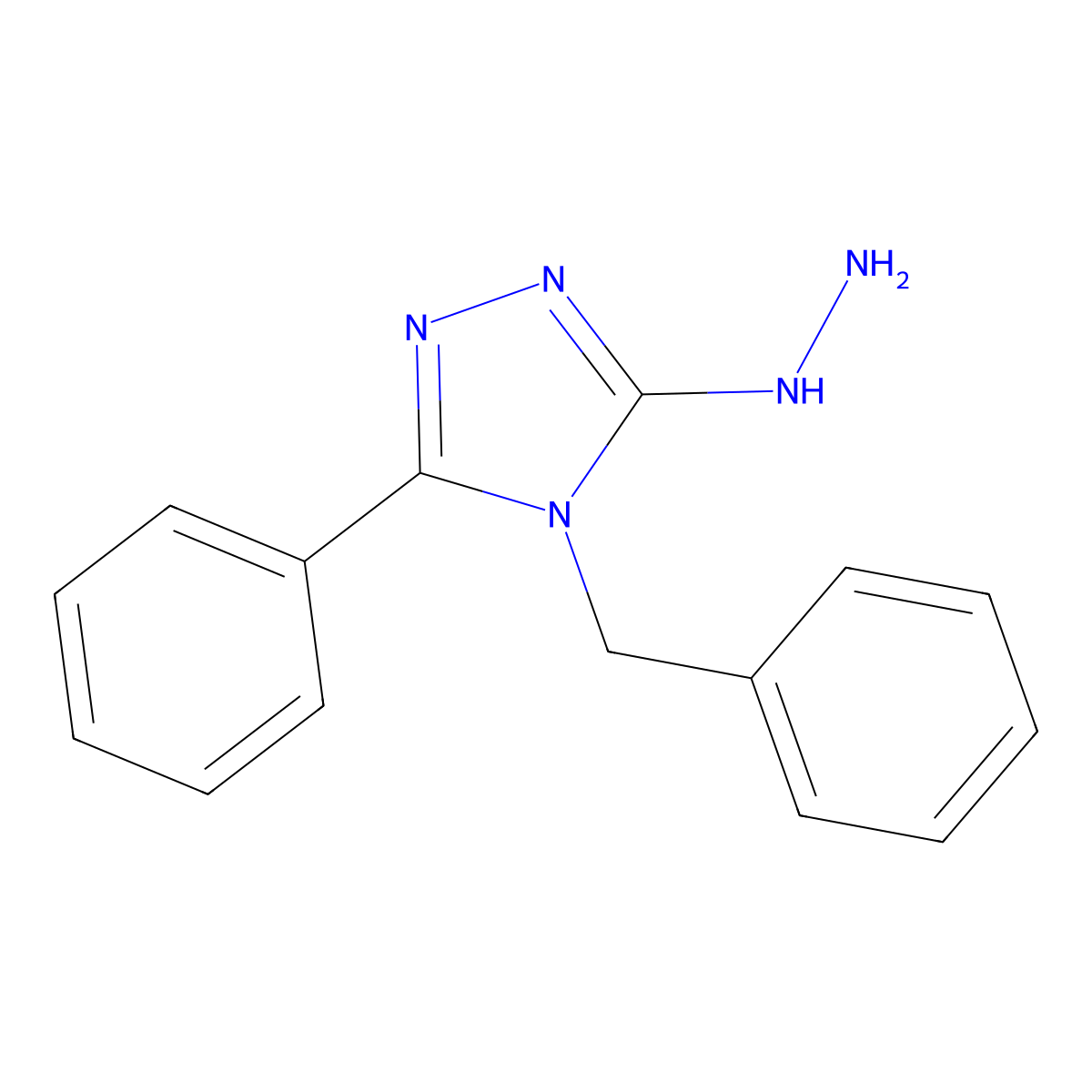 4-benzyl-3-hydrazinyl-5-phenyl-4H-1,2,4-triazole molecular structure, CAS 1087784-30-2