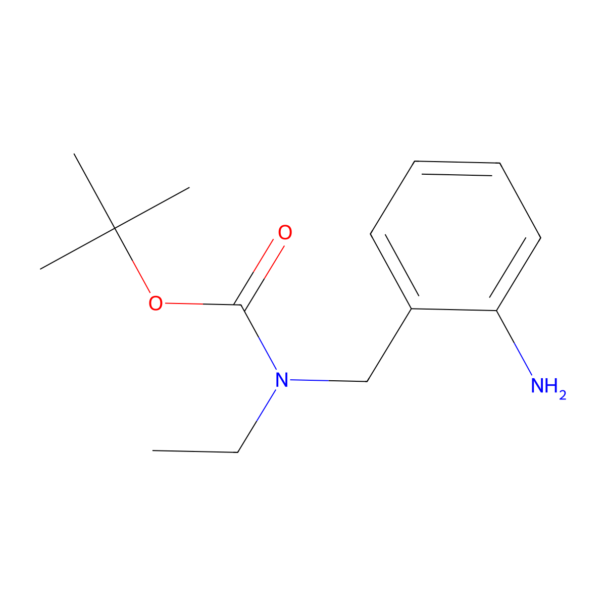 tert-butyl N-((2-aminophenyl)methyl)-N-ethylcarbamate molecular structure, CAS 1087784-32-4