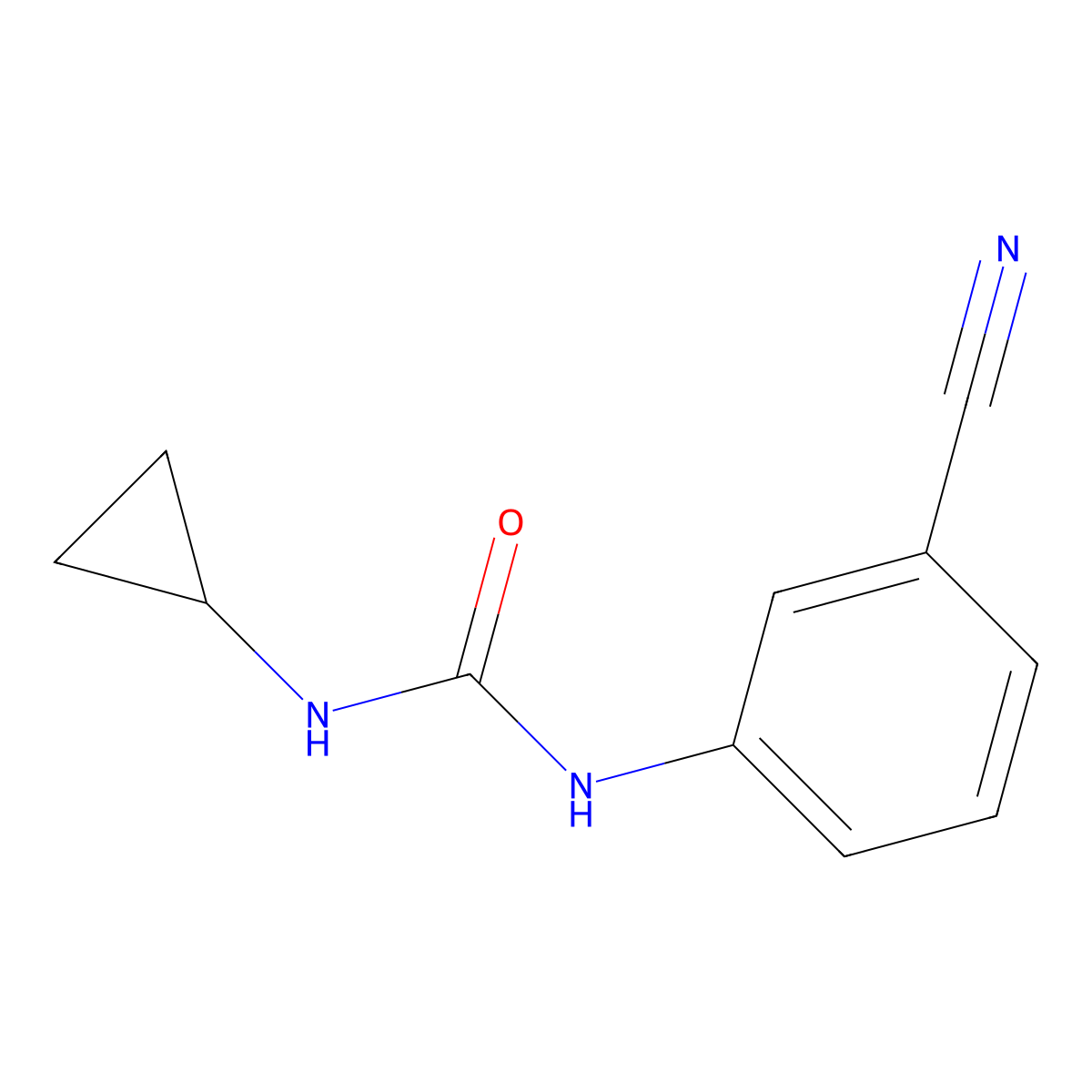 1-(3-Cyanophenyl)-3-cyclopropylurea molecular structure, CAS 1087784-35-7