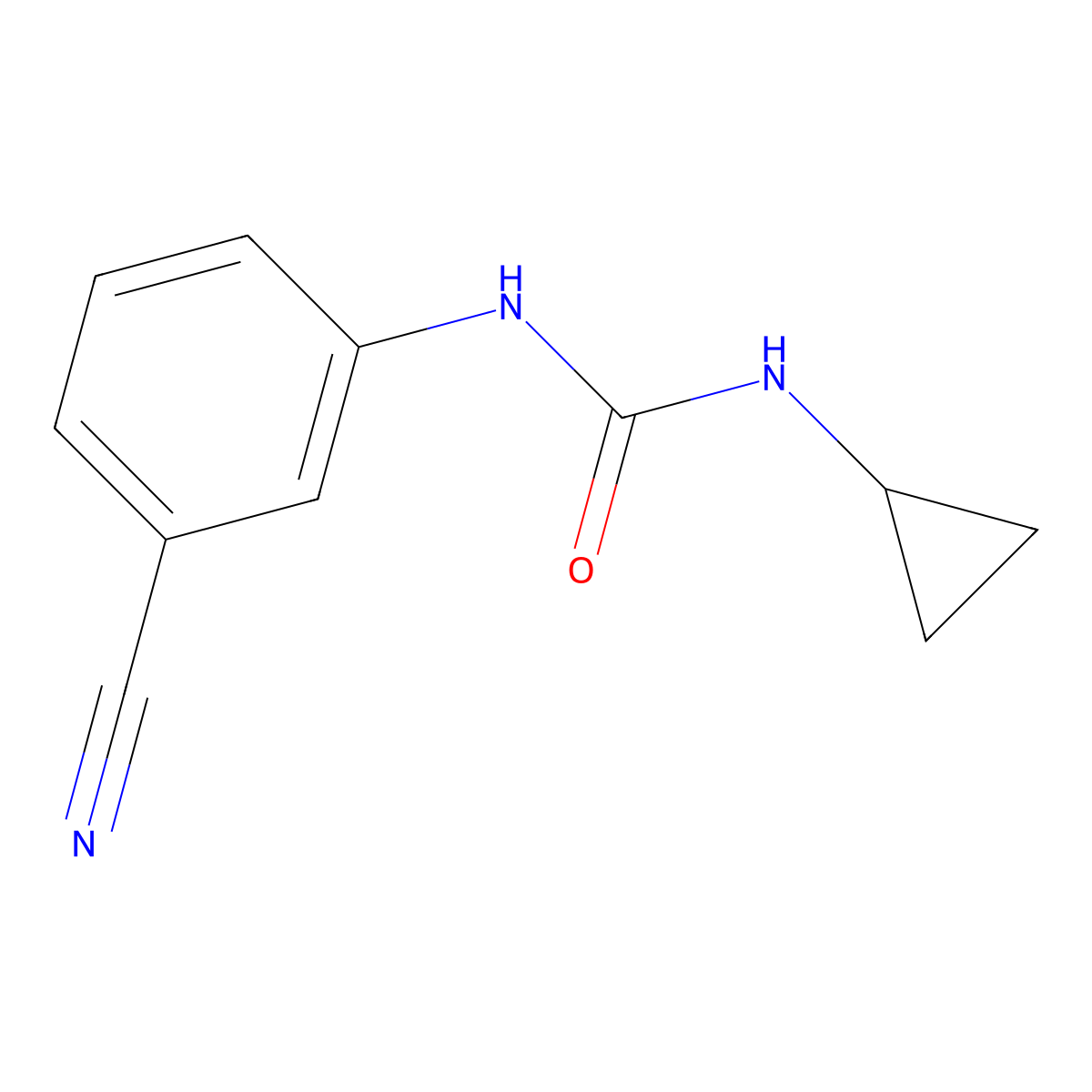1-(3-Cyanophenyl)-3-cyclopropylurea molecular structure, CAS 1087784-35-7