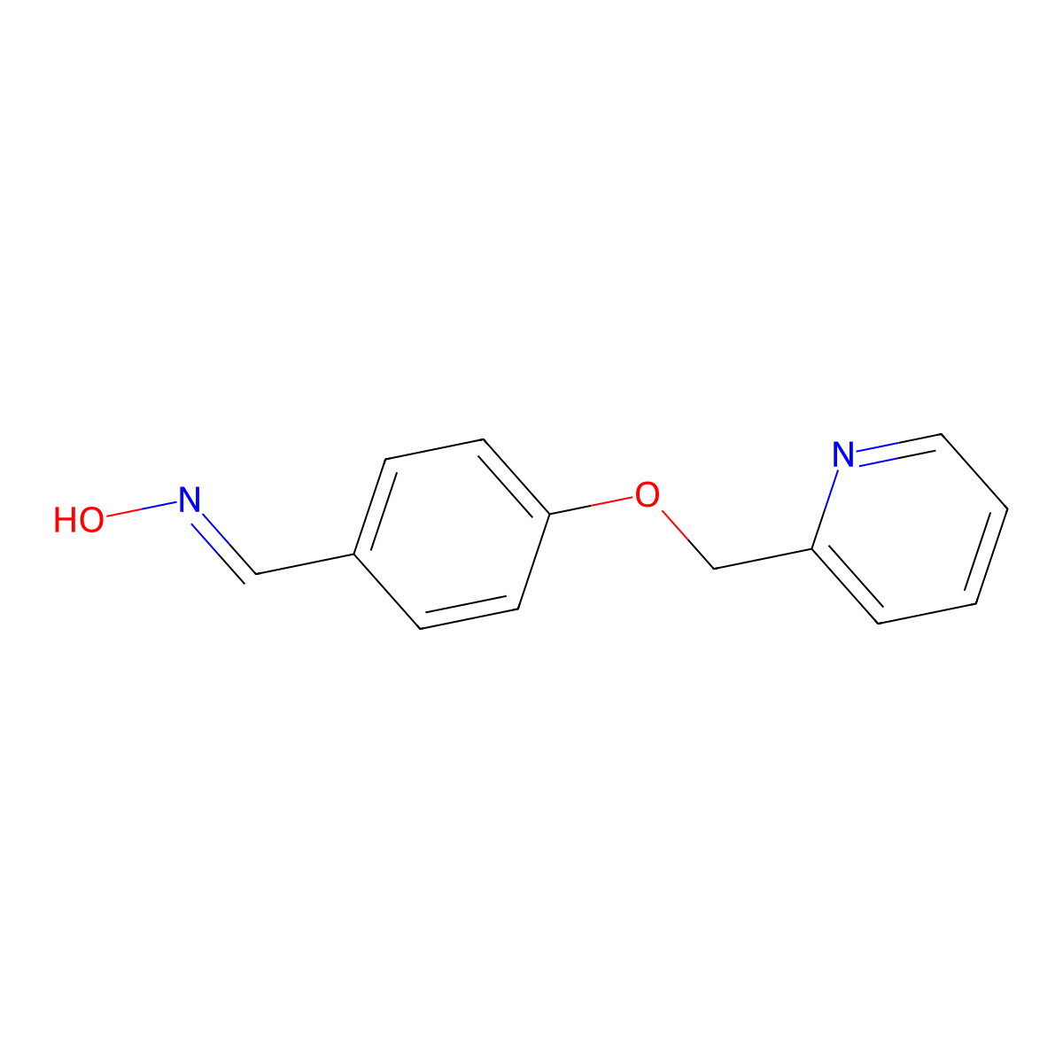 4-(Pyridin-2-ylmethoxy)benzaldehyde oxime molecular structure, CAS 1087784-36-8
