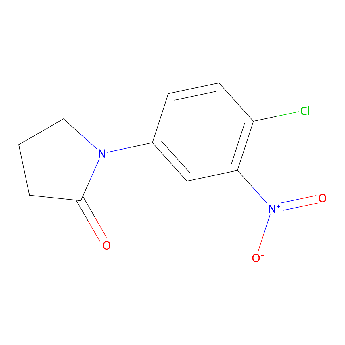 1-(4-Chloro-3-nitrophenyl)-2-pyrrolidinone molecular structure, CAS 1087784-40-4