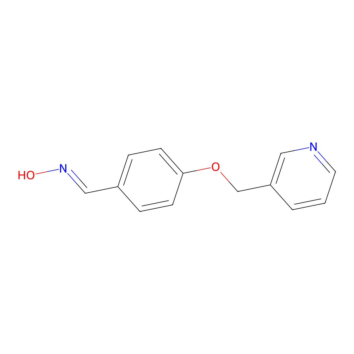 N-{[4-(pyridin-3-ylmethoxy)phenyl]methylidene}hydroxylamine molecular structure, CAS 1087784-45-9