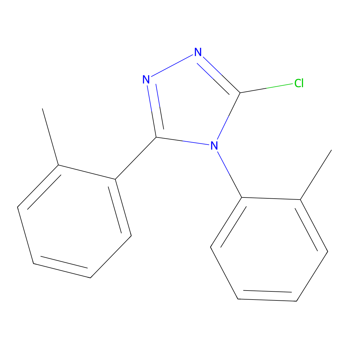 3-chloro-4,5-bis(2-methylphenyl)-4H-1,2,4-triazole molecular structure, CAS 1087784-52-8