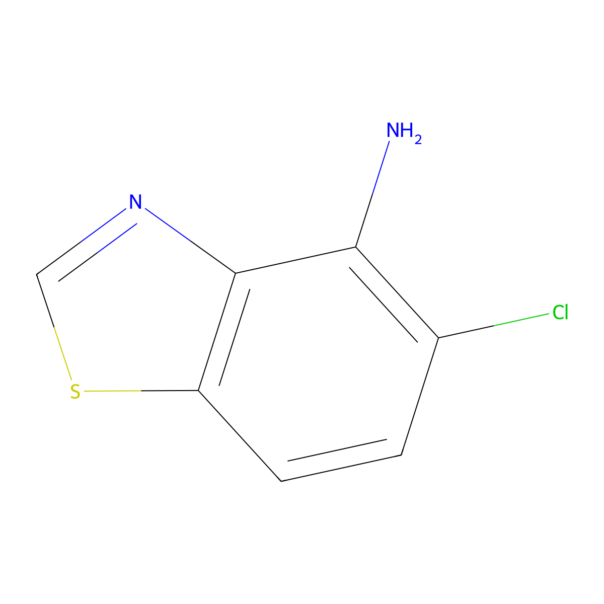 5-Chloro-4-benzothiazolamine molecular structure, CAS 1087784-64-2