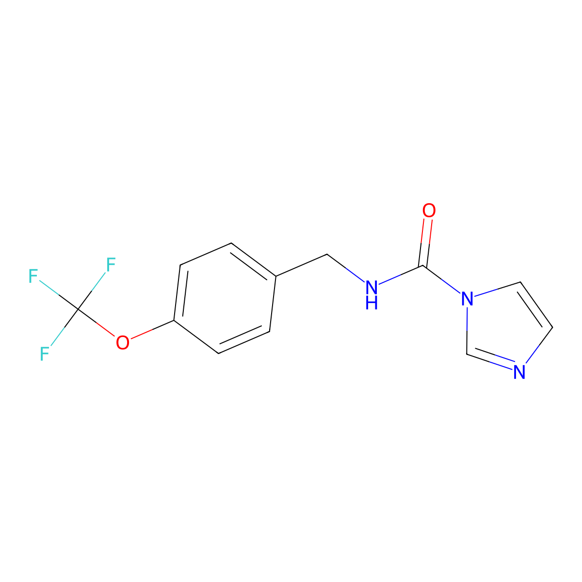 N-{[4-(trifluoromethoxy)phenyl]methyl}-1H-imidazole-1-carboxamide molecular structure, CAS 1087784-68-6