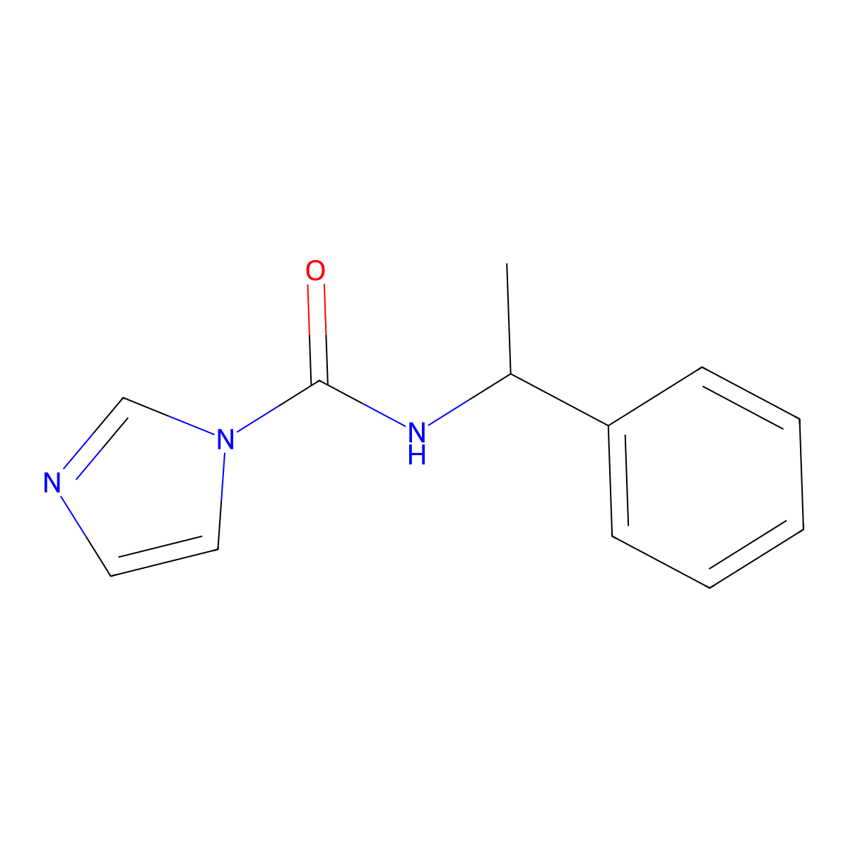 N-(1-phenylethyl)-1H-imidazole-1-carboxamide molecular structure, CAS 1087788-30-4