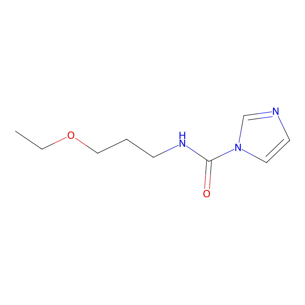 N-(3-ethoxypropyl)-1H-imidazole-1-carboxamide molecular structure, CAS 1087788-31-5