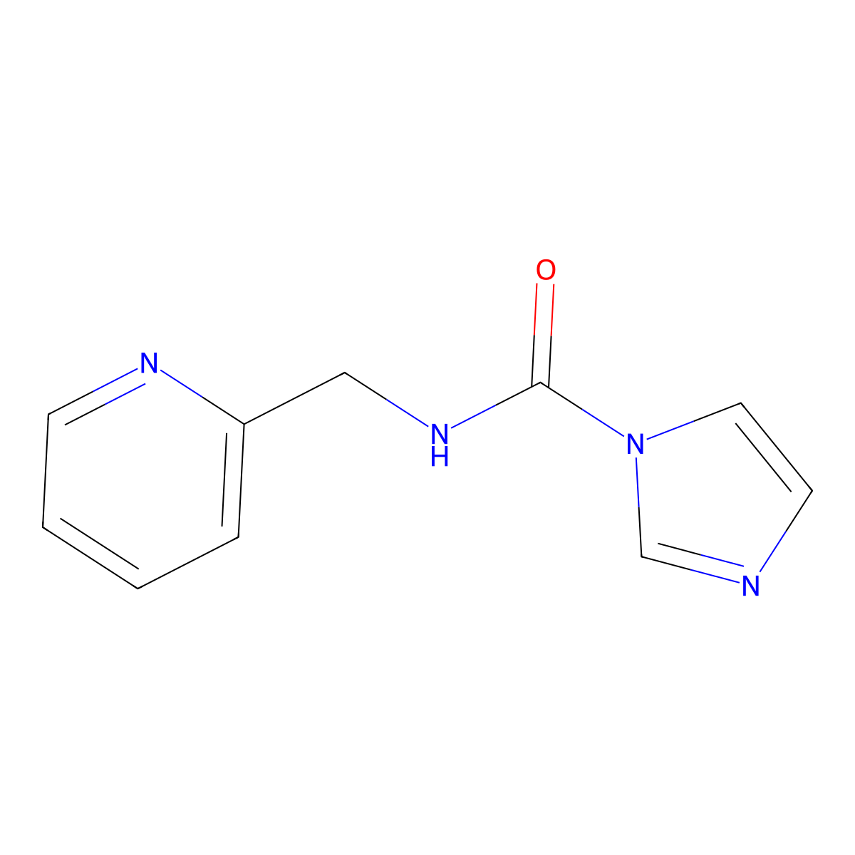 N-(pyridin-2-ylmethyl)-1H-imidazole-1-carboxamide molecular structure, CAS 1087788-33-7