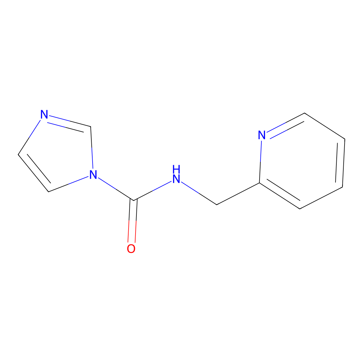 N-(pyridin-2-ylmethyl)-1H-imidazole-1-carboxamide molecular structure, CAS 1087788-33-7