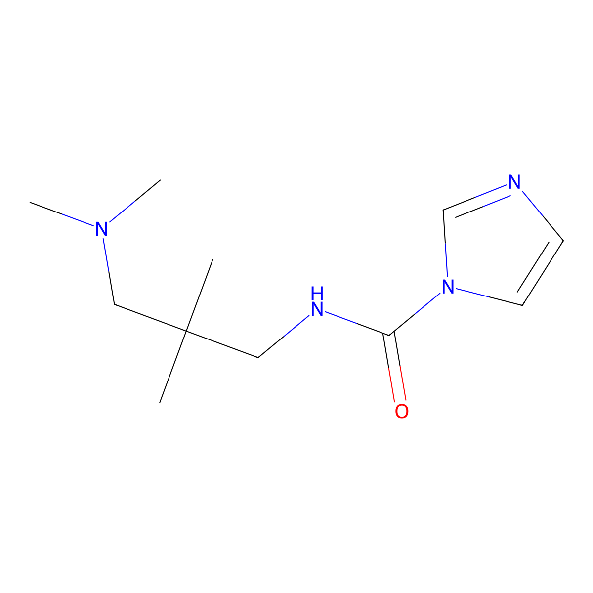 N-[3-(dimethylamino)-2,2-dimethylpropyl]-1H-imidazole-1-carboxamide molecular structure, CAS 1087788-34-8