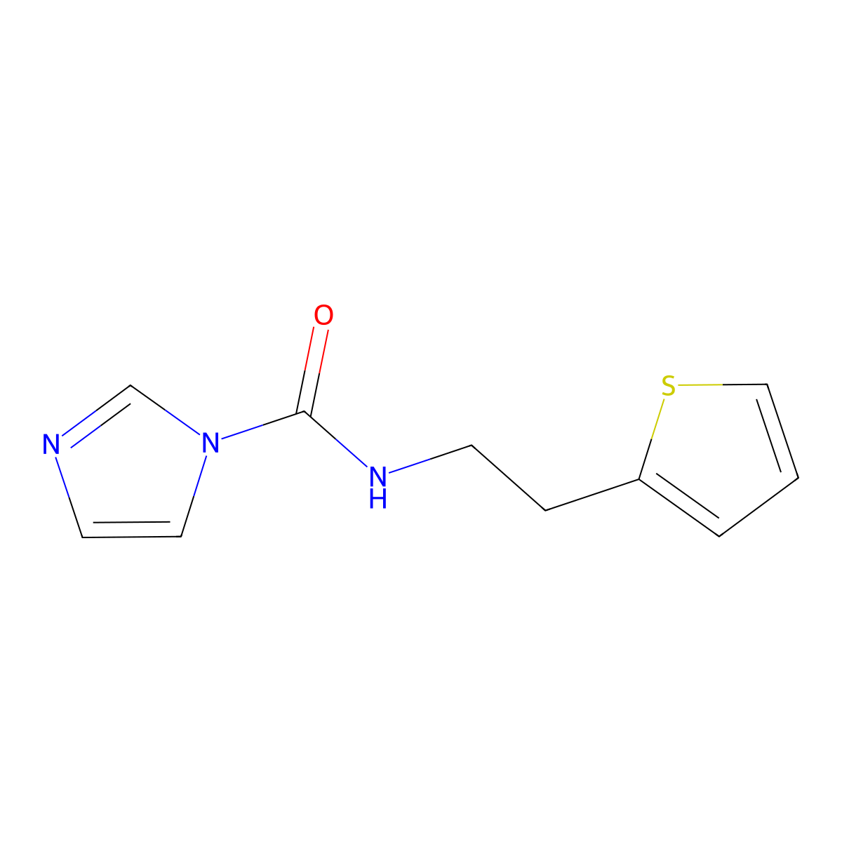 N-[2-(Thiophen-2-yl)ethyl]-1H-imidazole-1-carboxamide molecular structure, CAS 1087788-37-1