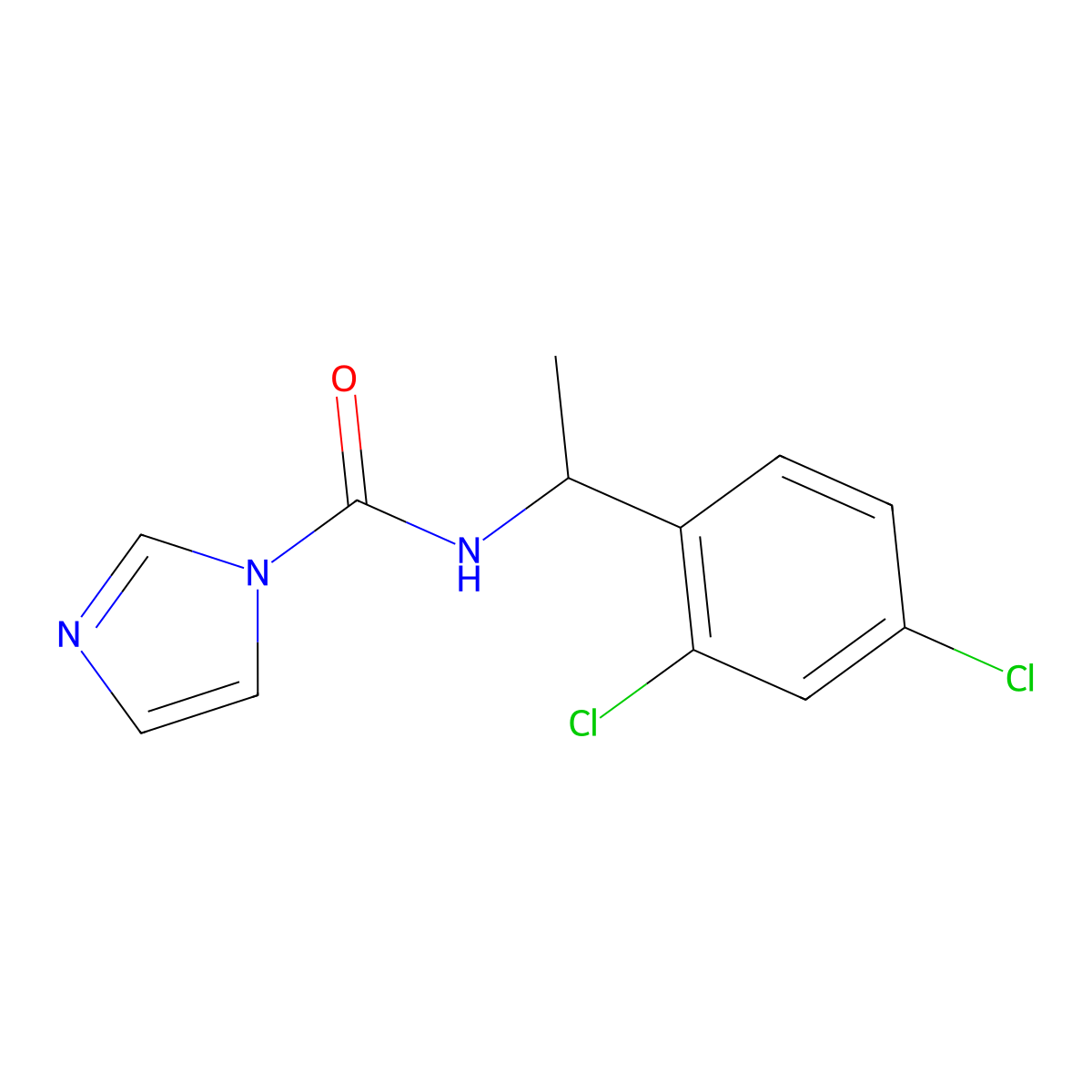 N-[1-(2,4-dichlorophenyl)ethyl]-1H-imidazole-1-carboxamide molecular structure, CAS 1087788-43-9