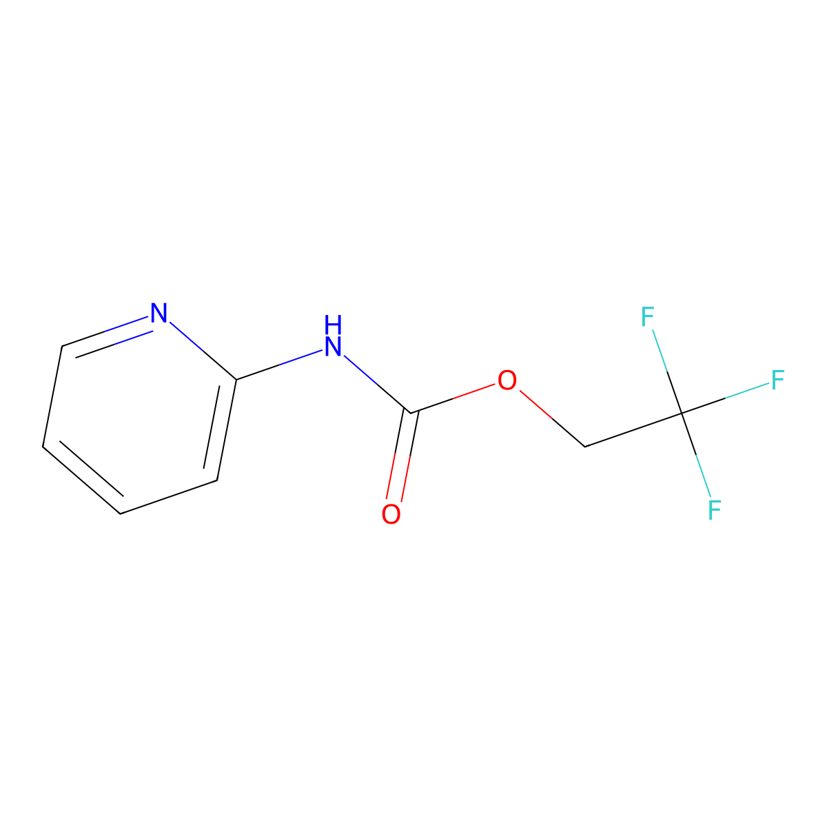2,2,2-trifluoroethyl N-(pyridin-2-yl)carbamate molecular structure, CAS 1087788-75-7
