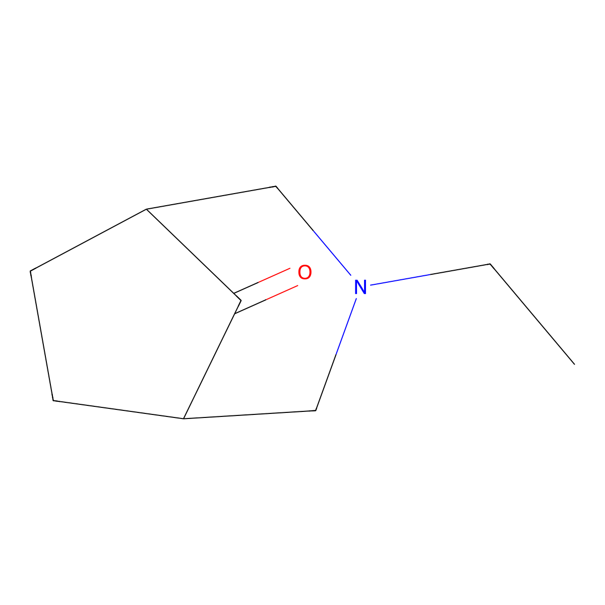 3-Ethyl-3-azabicyclo[3.2.1]octan-8-one molecular structure, CAS 1087789-15-8