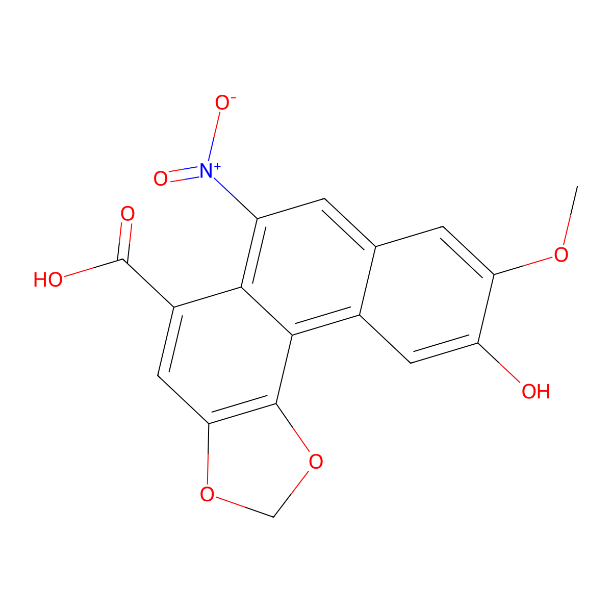 Aristolochic acid Va molecular structure, CAS 108779-46-0