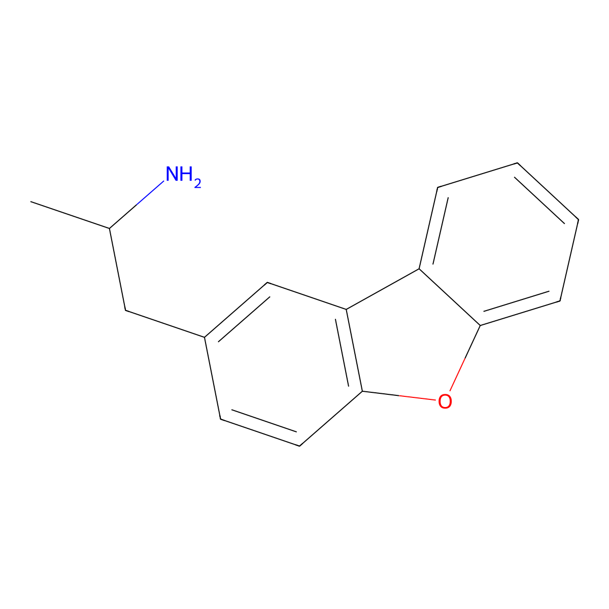 (2-Dibenzo[b,d]furan-2-yl-1-methylethyl)amine hydrochloride molecular structure, CAS 1087791-92-1