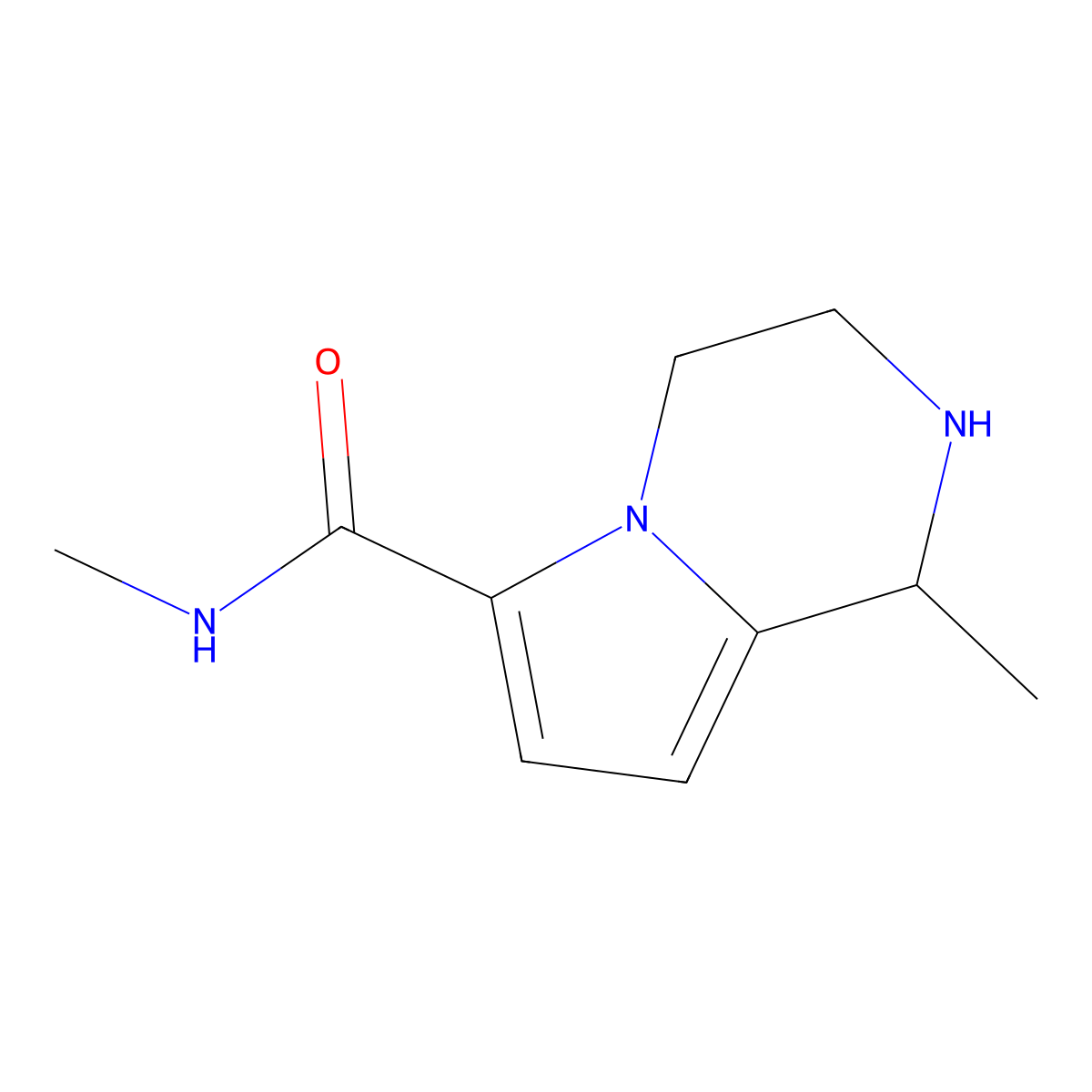 N,1-dimethyl-1,2,3,4-tetrahydropyrrolo[1,2-a]pyrazine-6-carboxamide molecular structure, CAS 1087792-07-1
