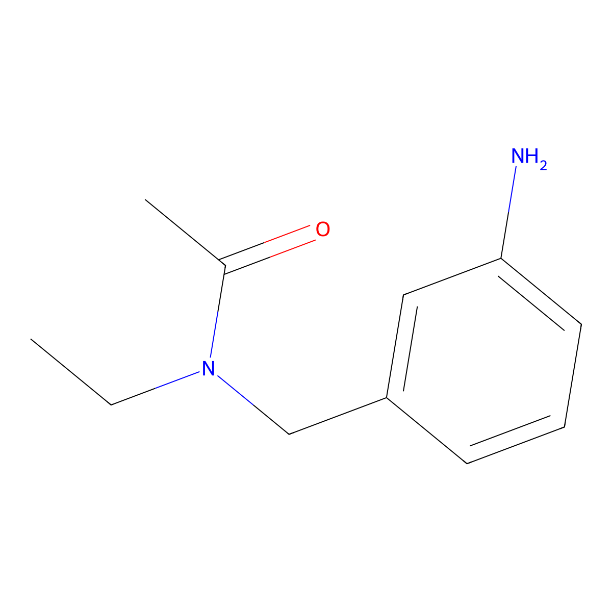 N-[(3-Aminophenyl)methyl]-N-ethylacetamide molecular structure, CAS 1087792-18-4