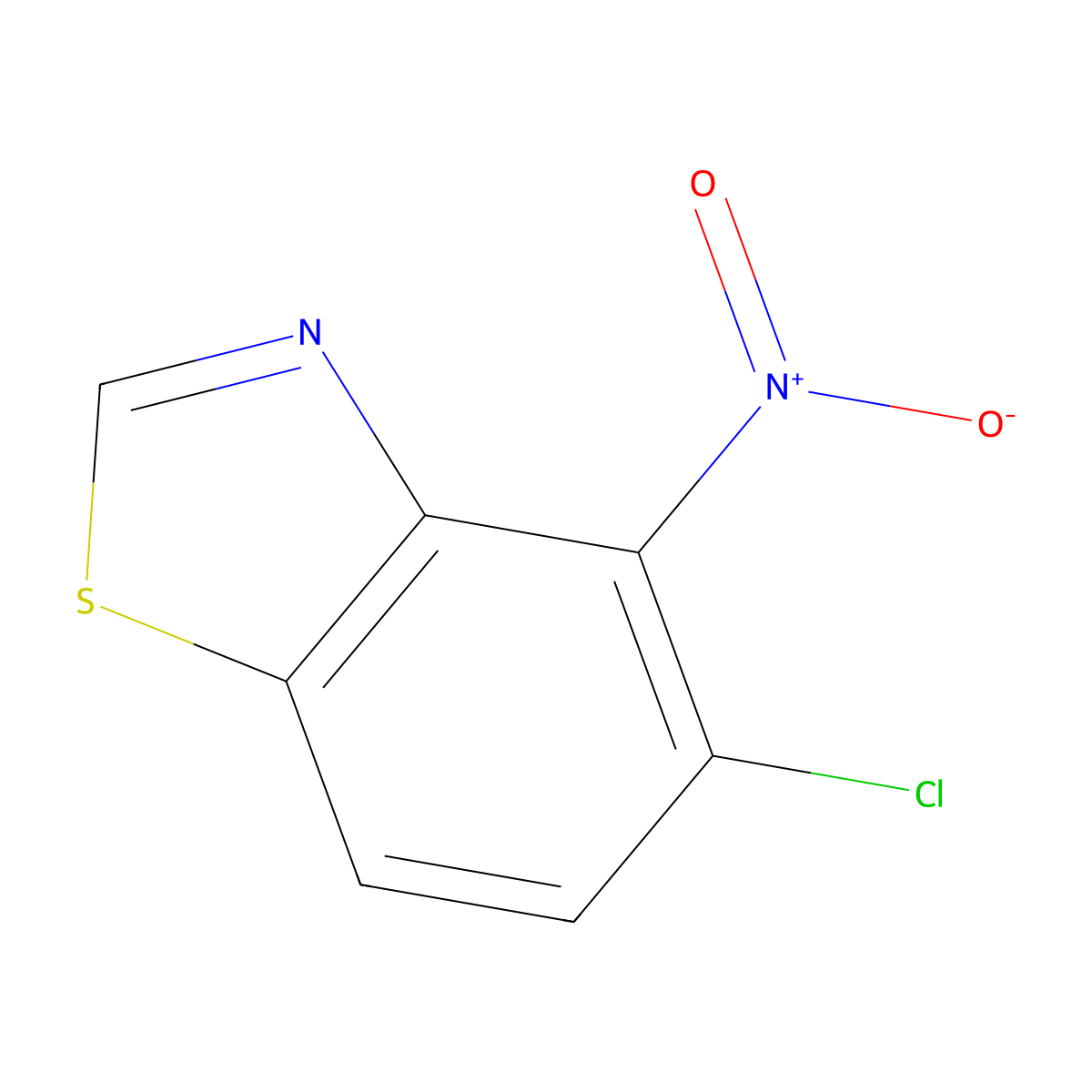 5-Chloro-4-nitro-1,3-benzothiazole molecular structure, CAS 1087792-31-1