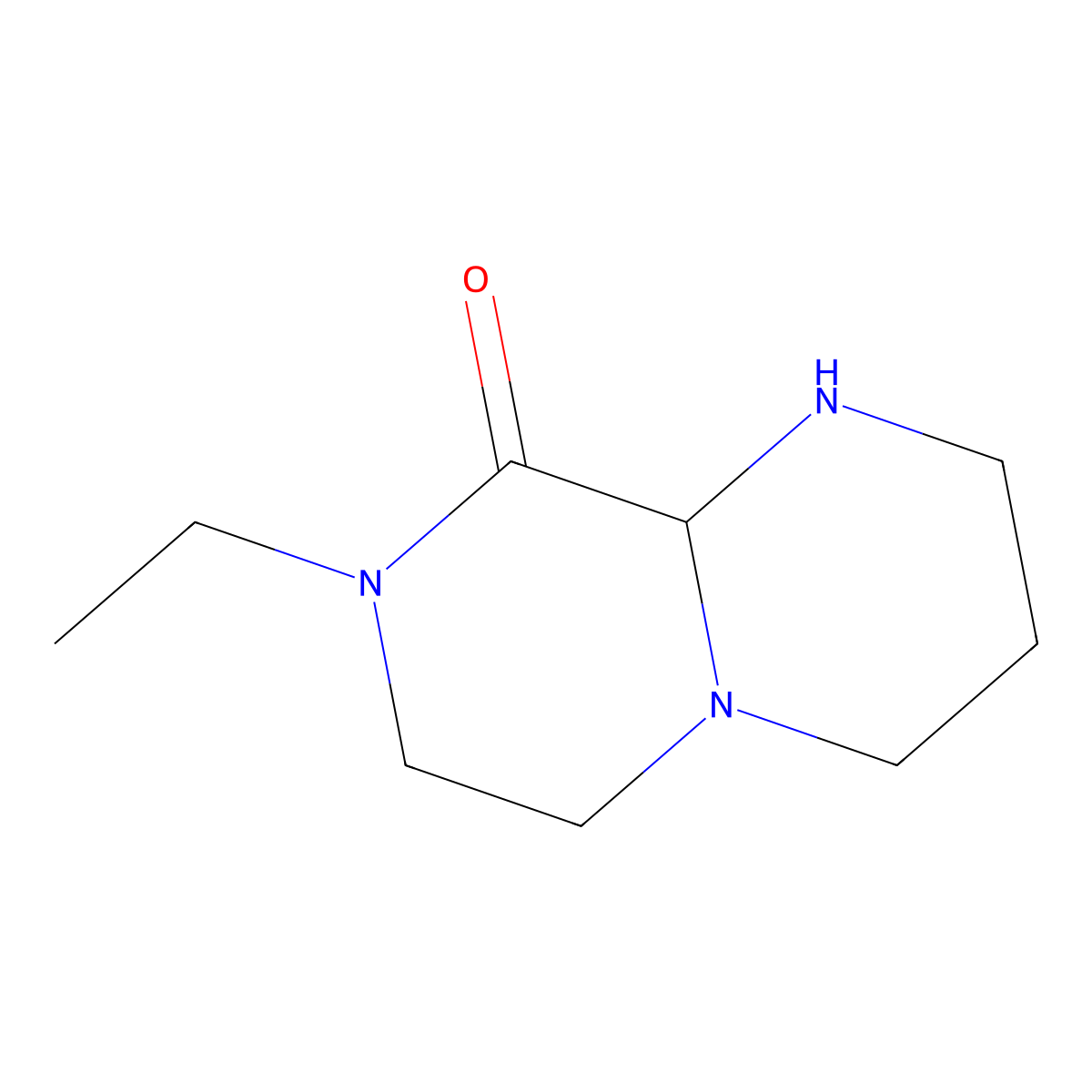 8-ethyl-octahydro-1H-pyrimido[1,2-a]piperazin-9-one molecular structure, CAS 1087792-35-5