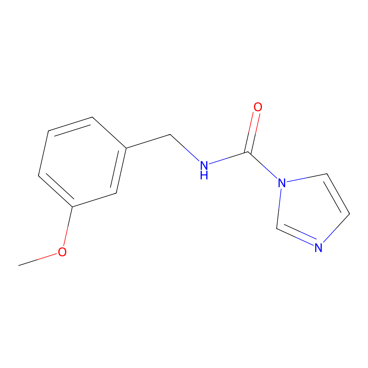 N-(3-methoxybenzyl)-1H-imidazole-1-carboxamide molecular structure, CAS 1087792-36-6