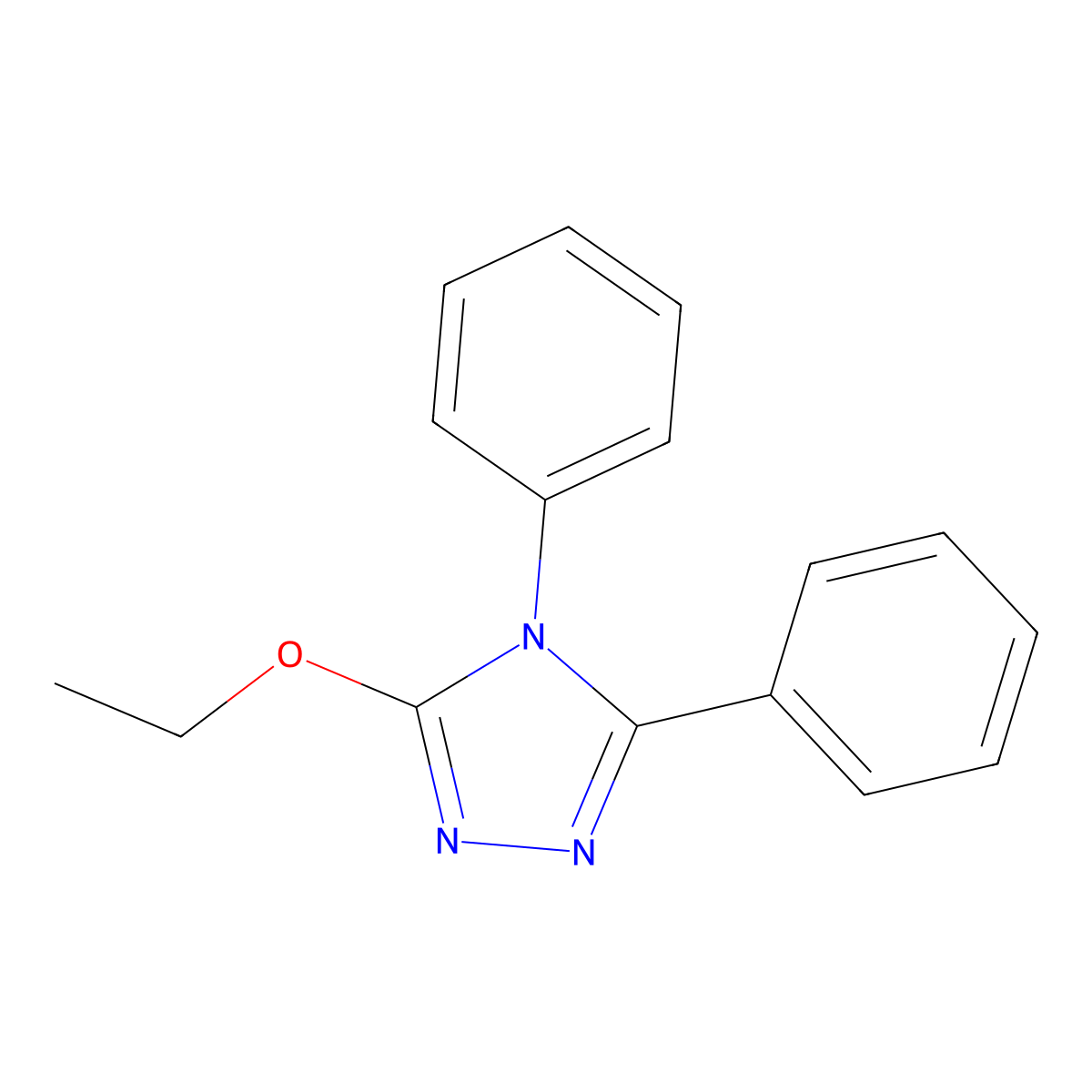 3-ethoxy-4,5-diphenyl-4H-1,2,4-triazole molecular structure, CAS 1087792-40-2