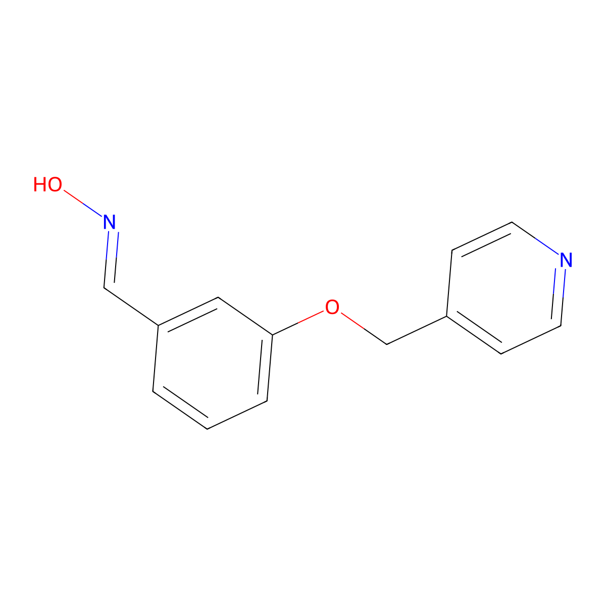3-(4-Pyridinylmethoxy)benzaldehyde oxime molecular structure, CAS 1087792-45-7
