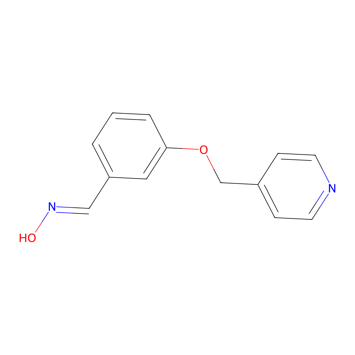 3-(4-Pyridinylmethoxy)benzaldehyde oxime molecular structure, CAS 1087792-45-7
