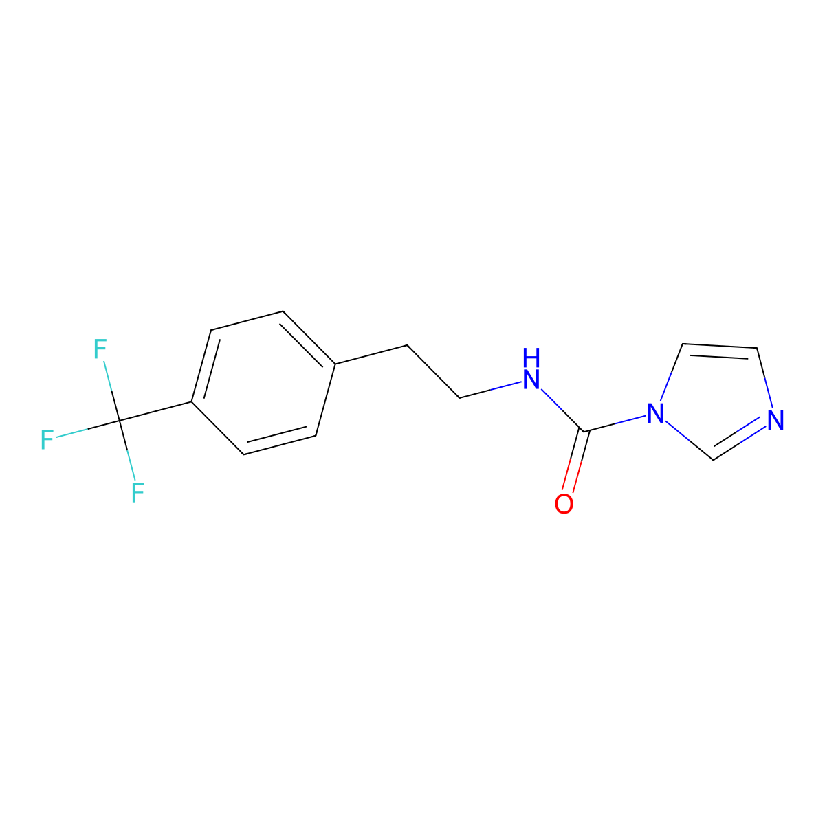 N-{2-[4-(trifluoromethyl)phenyl]ethyl}-1H-imidazole-1-carboxamide molecular structure, CAS 1087792-47-9