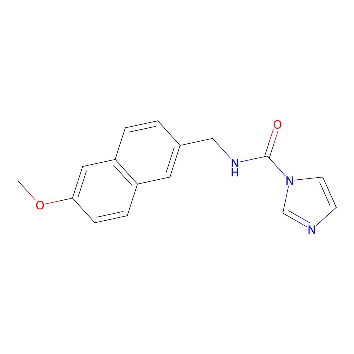 N-[(6-Methoxynaphthalen-2-yl)methyl]-1H-imidazole-1-carboxamide molecular structure, CAS 1087792-51-5