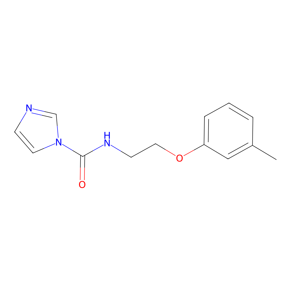 N-[2-(3-methylphenoxy)ethyl]-1H-imidazole-1-carboxamide molecular structure, CAS 1087792-52-6
