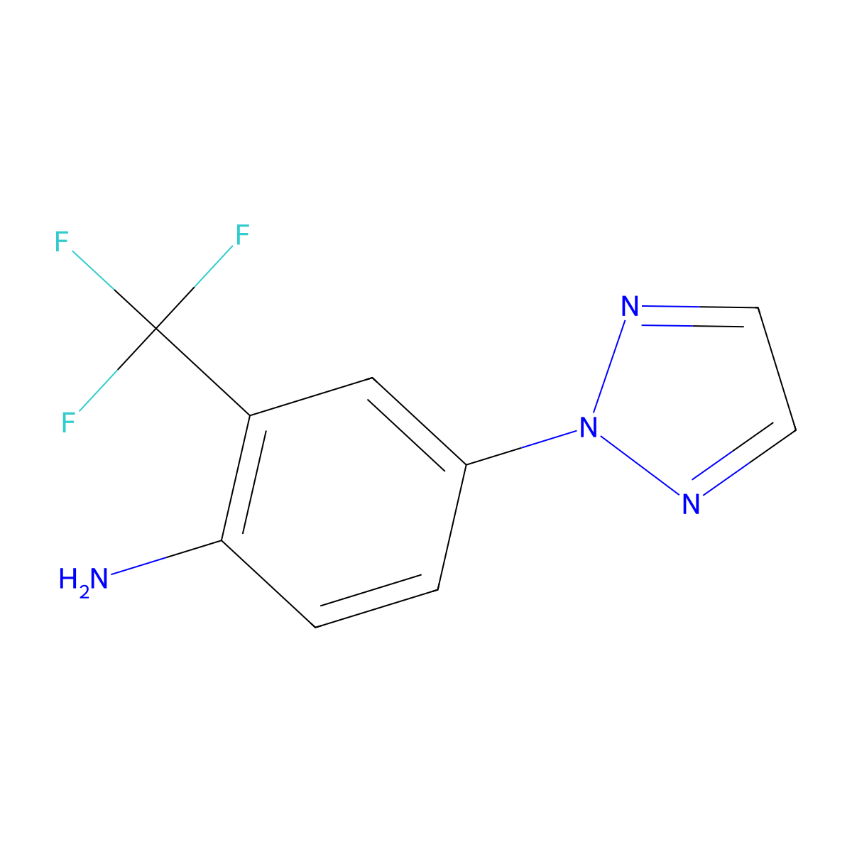 4-(2H-1,2,3-triazol-2-yl)-2-(trifluoromethyl)aniline molecular structure, CAS 1087792-57-1