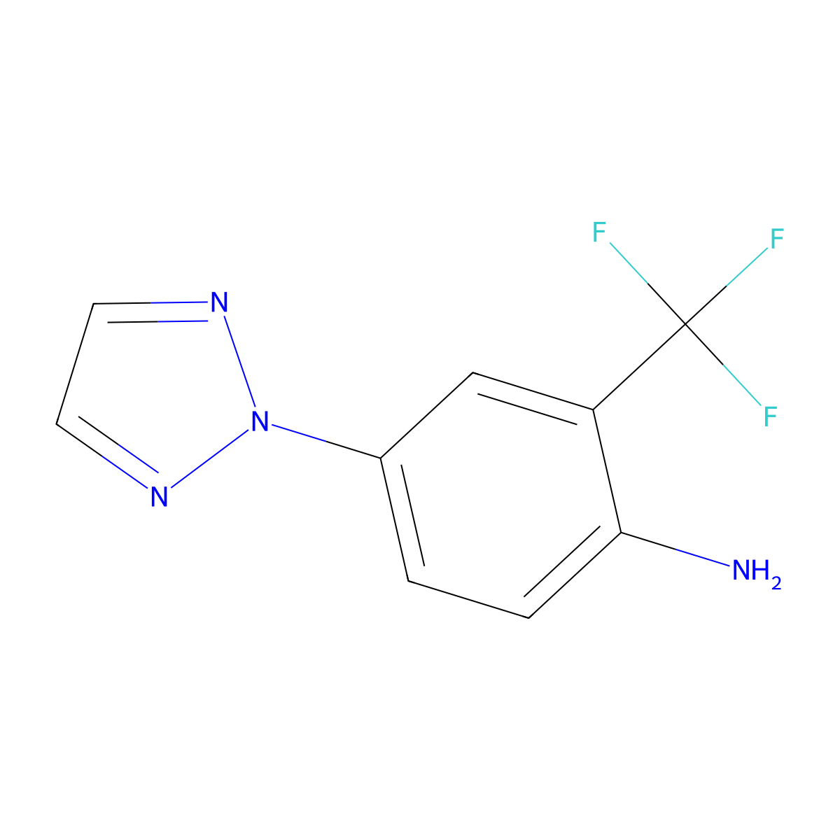 4-(2H-1,2,3-triazol-2-yl)-2-(trifluoromethyl)aniline molecular structure, CAS 1087792-57-1