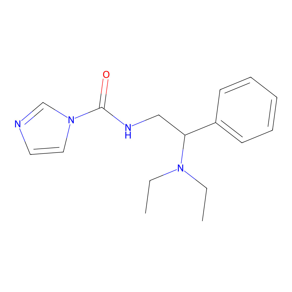 N-[2-(diethylamino)-2-phenylethyl]-1H-imidazole-1-carboxamide molecular structure, CAS 1087797-66-7